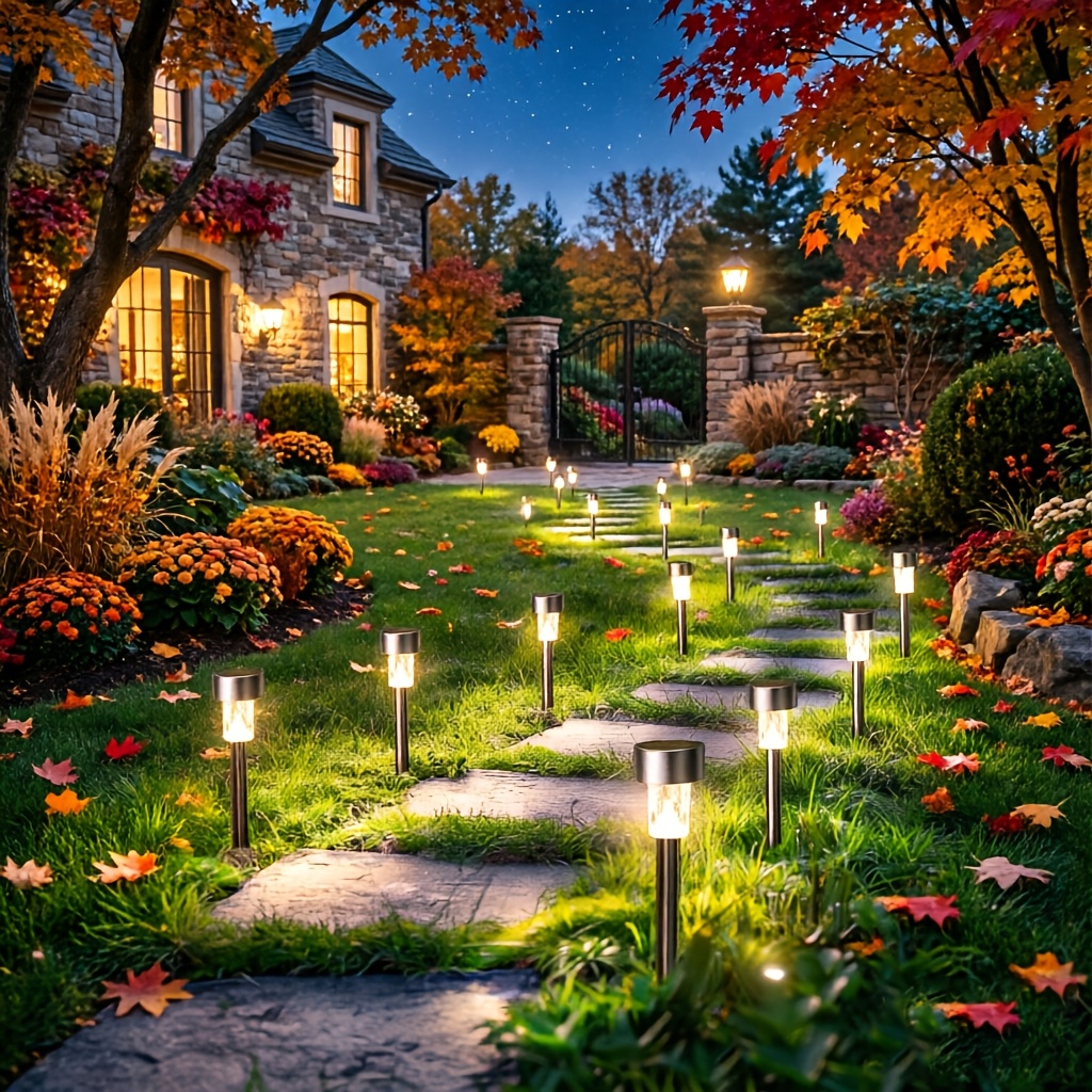 TEMU 8pcs Solar Outdoor Lights, Waterproof, Smart Light Sense, Led Solar Garden Lights Outdoor Plug-in Stake Lights, Lawn Lights Landscape Lighting