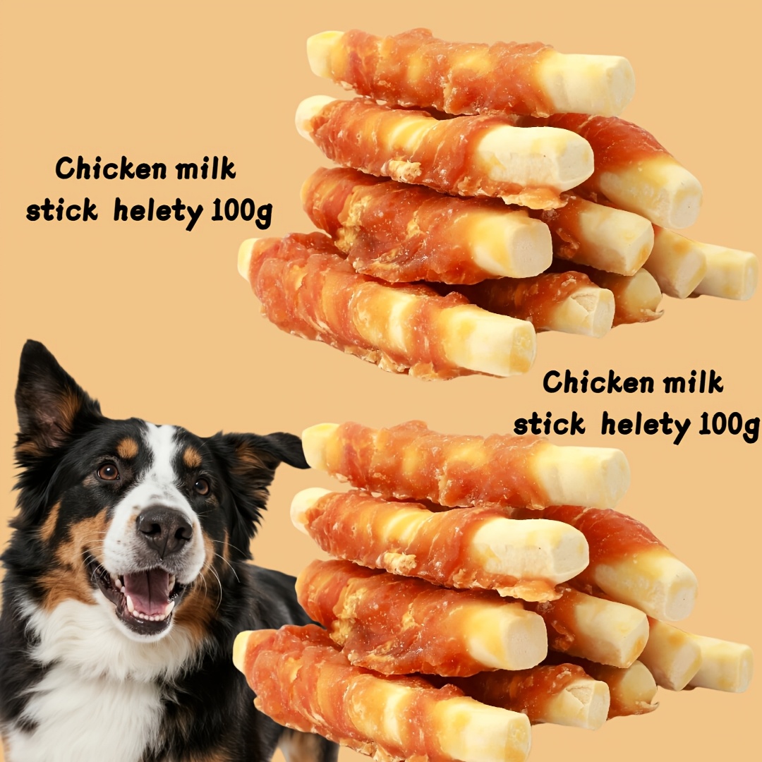 TEMU Natural Duck, Chicken, Milk Stick, Sweet Potato Dog Treats Set - Grain-free, High Protein, , Good For Dental Health