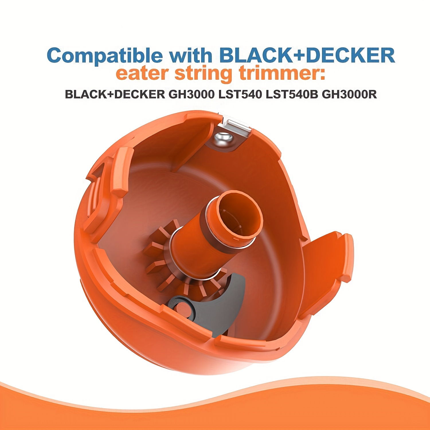 2pcs durable trimmer spool cap covers for black decker gh3000 lst540 compatible with sf 080 high   abs material  