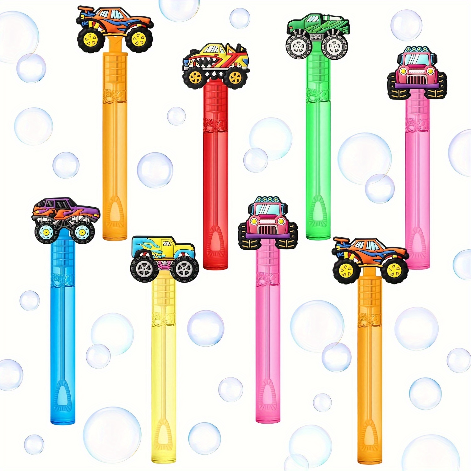 

24pcs Monster Truck Party Favors Wands For Kids, Truck Big Cars Wand Toys, Monster Truck Birthday Party Supplies Gift Bag Halloween Christmas Gift