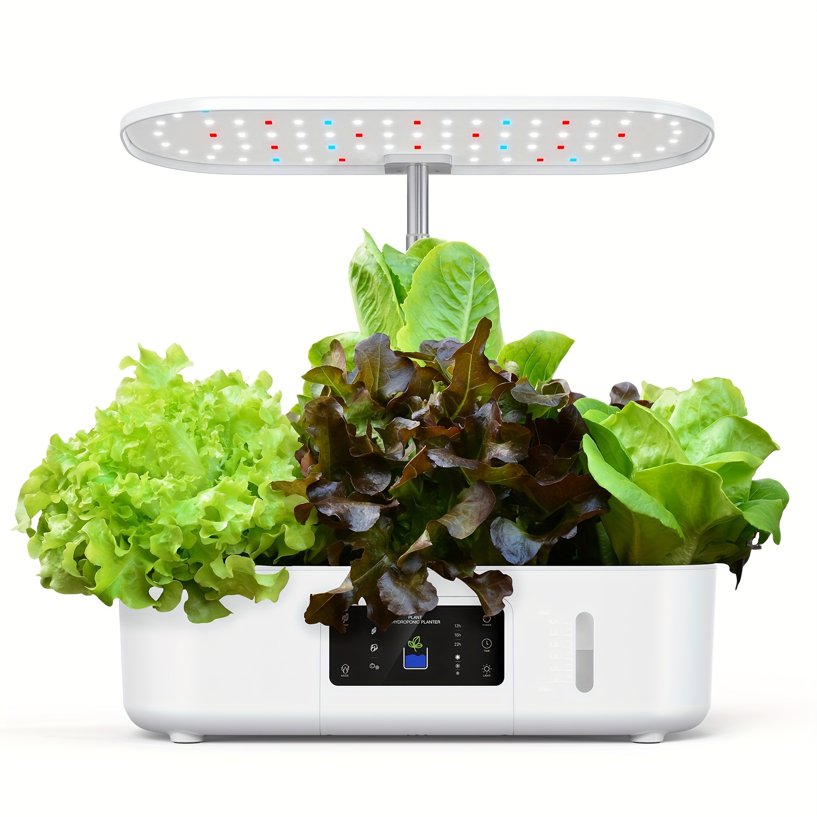 

13 Pods Smart Hydroponic Indoor Garden, 3 Planting , Automatic Timer, With Display, Quiet Gardening Pump System