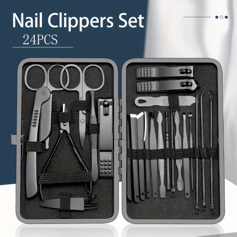 

Nail Clippers Manicure Tool Set, With Portable Travel Case, Dead Skin Clippers, Cuticle Nippers And Cutter Kit, Nail Clippers Pedicure Kit