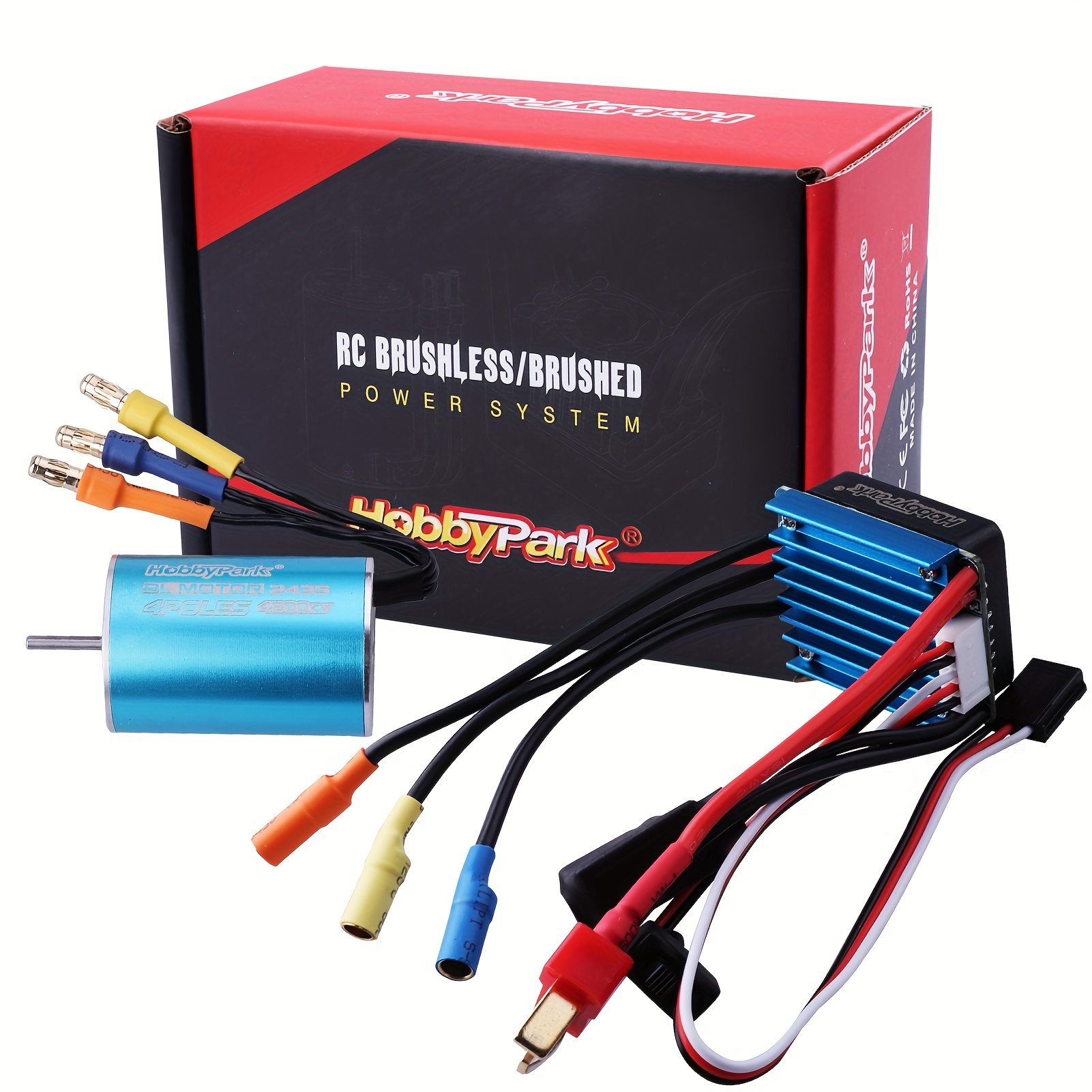 

Hobbypark High-performance 4800kv Brushless Motor & 25a Esc Combo - , Teton, Desert Rally & More - Your Rc Car With Precision Rotor & Cnc Machined Heatsink