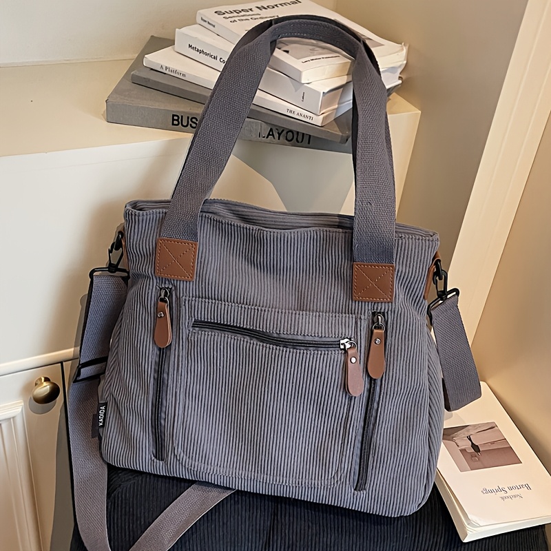 Image of New Corduroy Fabric, High-end Fashion Women's Shoulder Bag, Versatile Textured Crossbody Bag, Removable Strap, Suitable For Short Trips, Daily , And Shopping, Perfect For Gifting