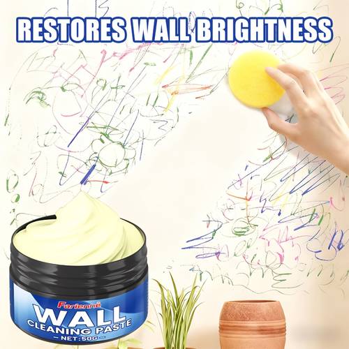 wall cleaning paste removes stains marks and scratches restoring wall brightness suitable for painted walls tiles and home suitable for of walls