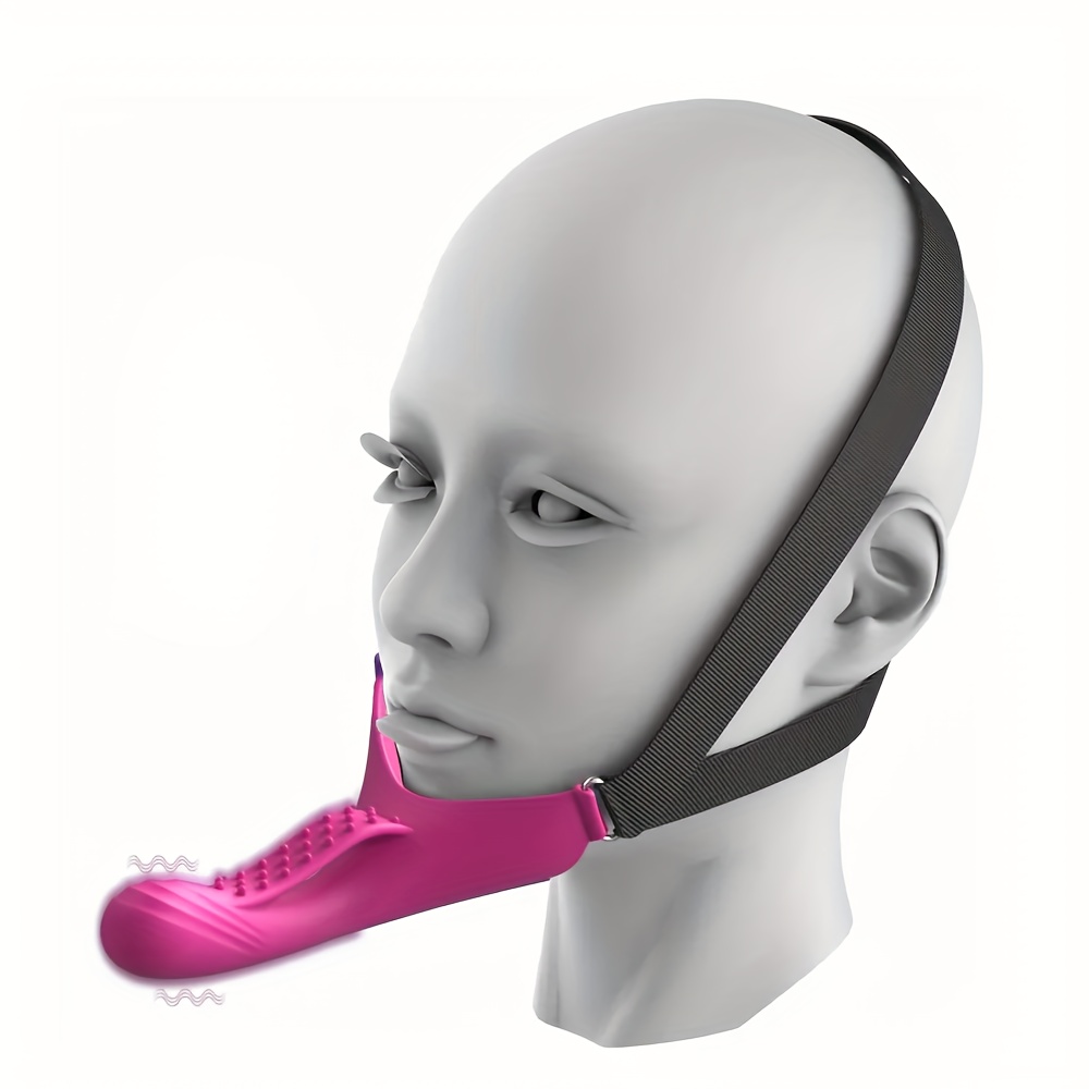 chin strap sex toy Strap-On Face Chin Harness * * Remote Control Wearable Head-Mounted * Strap  with 10 Vibrating * for G-Spot And * * Head * Adult Couples Funny * Toys