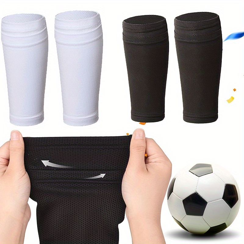 

2pcs- Shin Pads Sleeves, Soccer Pads Sleeves For Soccer Sports, Soccer Shin Pad Socks, Football Calf Sleeves With Pocket Can Holding Shin Pads, For Beginner, Elite Athlete,