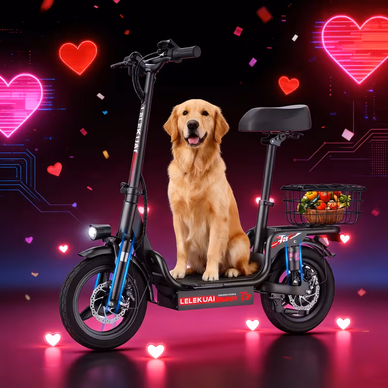 for s 14 749w cargo electric scooter with 25 mile range 330 load 19 9 mph speed dual suspension brakes lcd display design charger power compatible with plug youth rider Product details 1