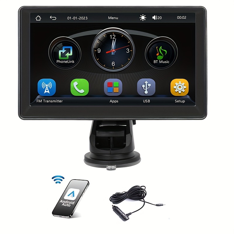 7-inch Touchscreen Wireless Car Stereo, Portable Car Radio