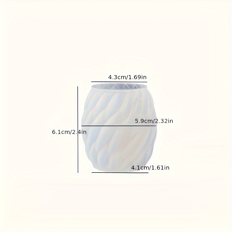 3d Geometric Candle Mould For Candle Making Twirl Raindrop Shape Silicone Mold For Handmade Plaster Craft Resin Art Making Home Decorating Ornament