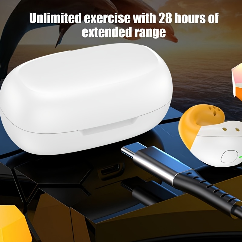 سماعة رأس لاسلكية جديدة مشبك أذن لاسلكي سماعة رأس لاسلكية TWS سماعة رأس عزل ضوضاء مشبك عالي الجودة توصيل عظمي