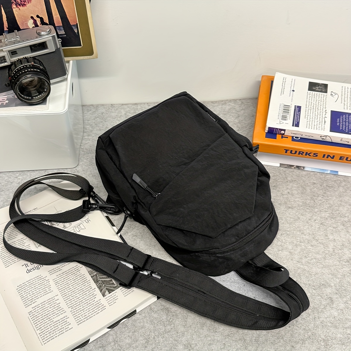 TEMU Women's And Men's Waist Bags, Sling Bags, Large Shoulder Bags With Adjustable Straps, Suitable For Fitness, Traveling, Sports, And Running.
