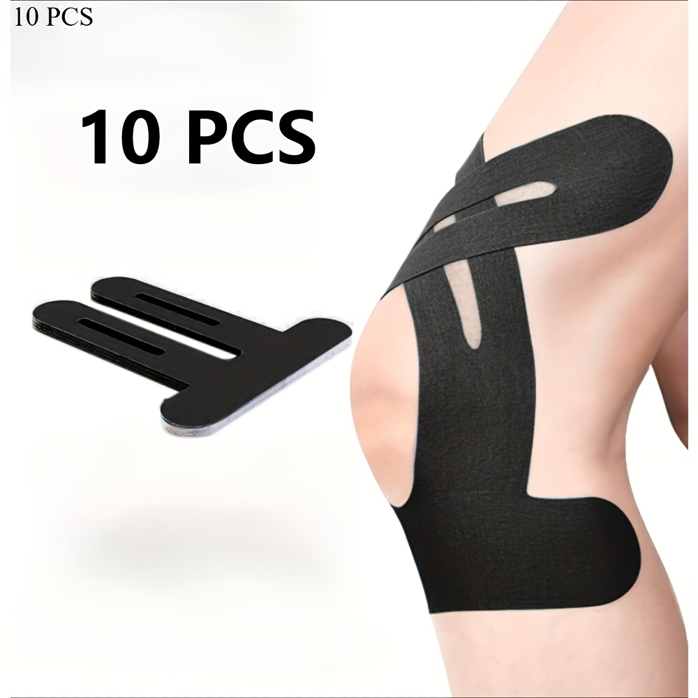 Image of 10 Pre-cut Knee Support Strips, Heavy-duty – Ideal For Cycling, Running, And Outdoor Activities