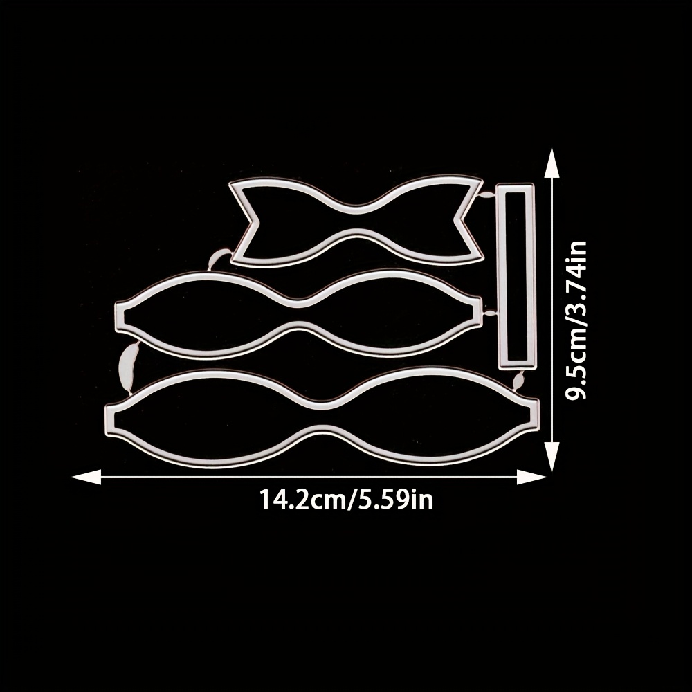 TEMU Bow Metal Cutting Dies, Diy Scrapbooking Decoration Embossing Die Cuts, Greeting Card Making Stencil, Suitable For Album Card Making, Handmade