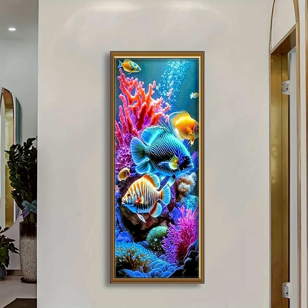 Creative Underwater World Theme Cross Stitch Kit for DIY Art