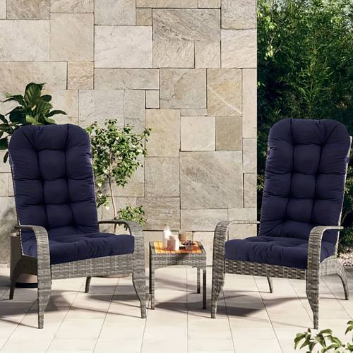 1pc high back adirondack chair cushion rocking chair pad for indoor outdoor use patio chair cushion only navy blue fade resistant comfortable polyester cover living room or garden garden furniture patio furniture durable fabric outdoor furniture