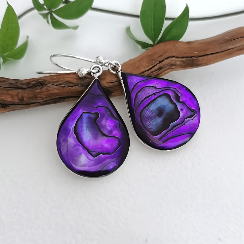 Women's Vintage Distressed Teardrop Dangle Earrings