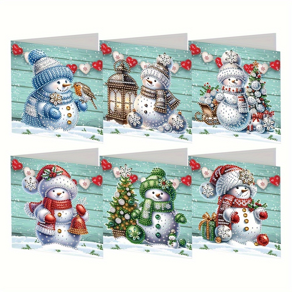 

Diy Christmas Snowman Greeting Card For Gift With Envelope