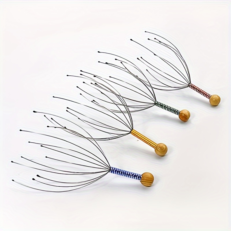 3pcs 10pcs head massager octopus   extractor massage comb   scalp   apparatus color random 0