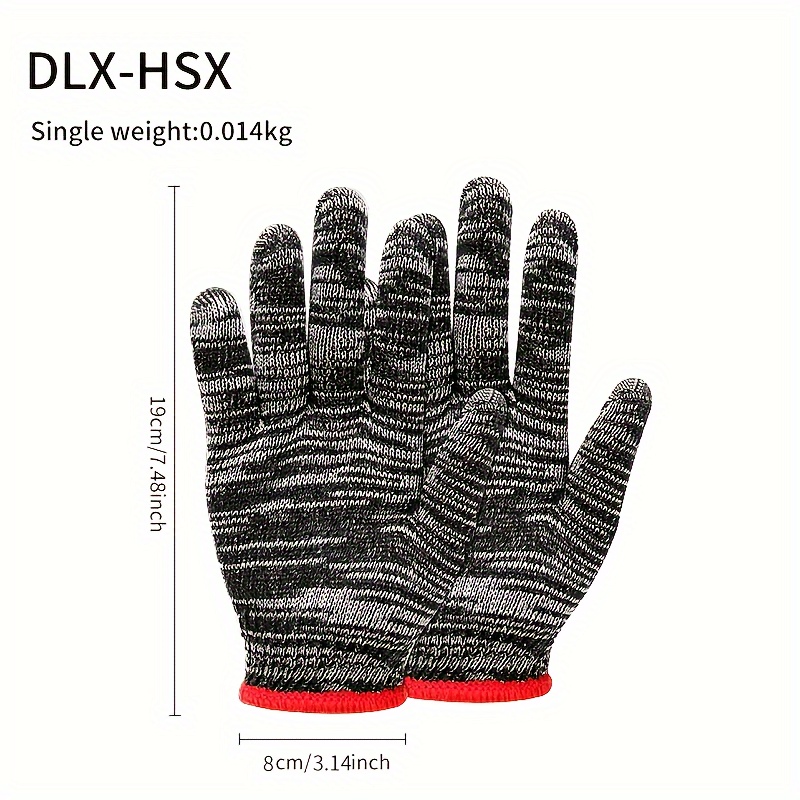 12 Pairs, Labour Gloves, Dirty Resistant Abrasion Breathable Work  Maintenance Nylon Lined Gloves, Safety Work Gloves For Men & Women