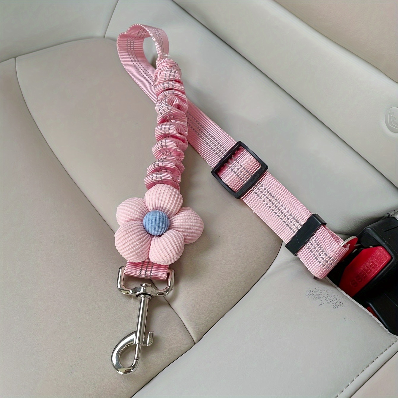 

1pc Sanzhixiong Dog Car , Reflective Pet Seatbelt, Vehicle And