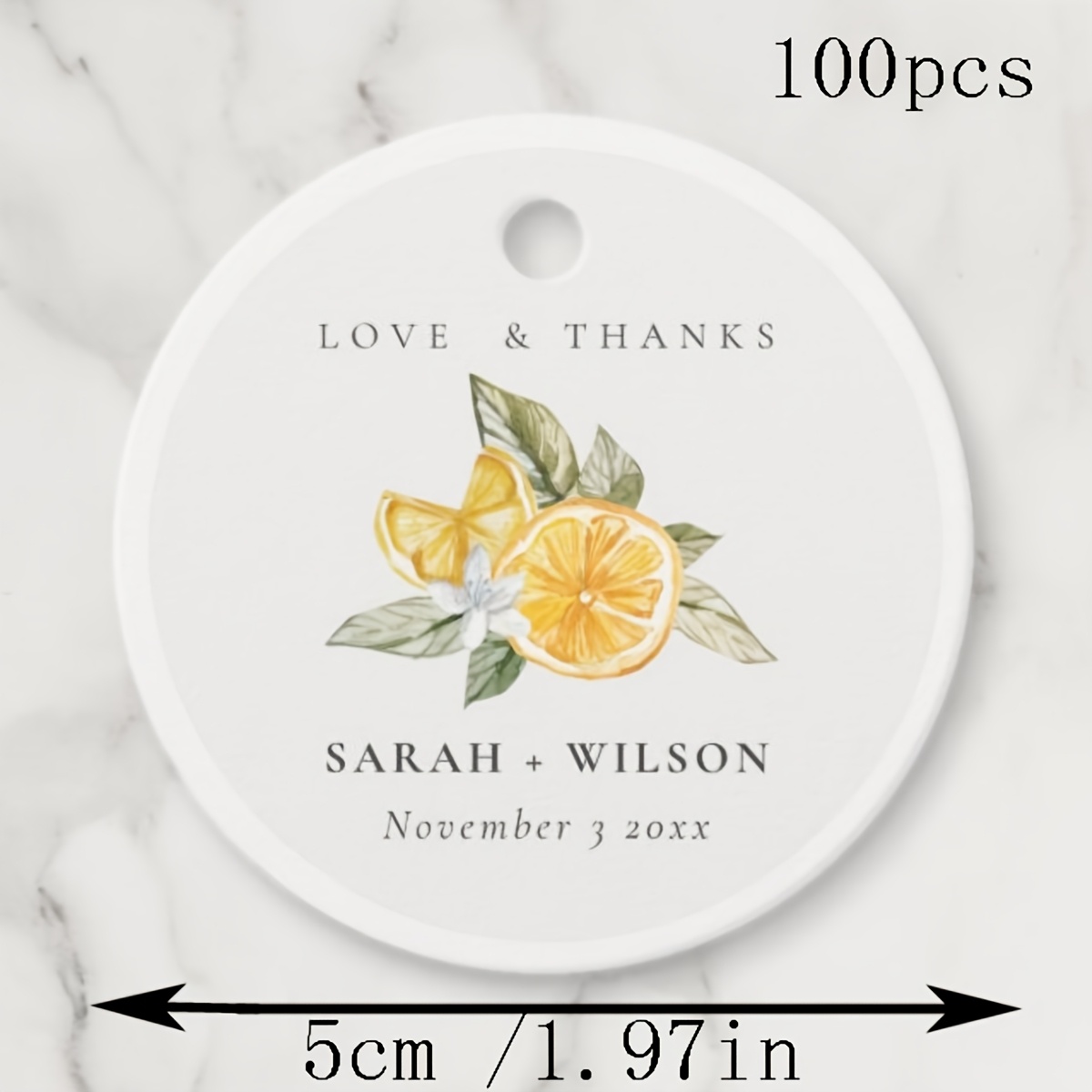 TEMU 100pcs Custom Wedding Hang Tags, Personalized Thank You Gift Tags, For Weddings, Birthdays, Bridal Shower Gifts