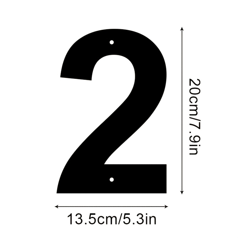 TEMU 1pc Metal Artwork Numbers 0-9, Craft Wall Door Plaque, Diy Address, Home, Number Plate, Wall-mounted, No Electricity Required. Suitable For Home