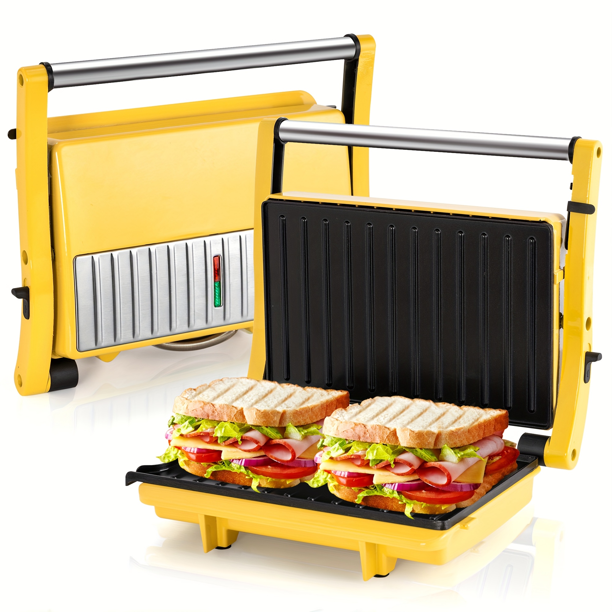 Ultimate 3-in-1 Electric Indoor Grill – Panini Press with Non-Stick Cooking Plates, Opens 180-Degree Gourmet Sandwich Maker, Floating Hinge Fits All Foods, Panini Press Grill with Grease Tray 3 Ultimate 3-in-1 Electric Indoor Grill – Panini Press with Non-Stick Cooking Plates, Opens 180-Degree Gourmet Sandwich Maker, Floating Hinge Fits All Foods, Panini Press Grill with Grease Tray - Image 3