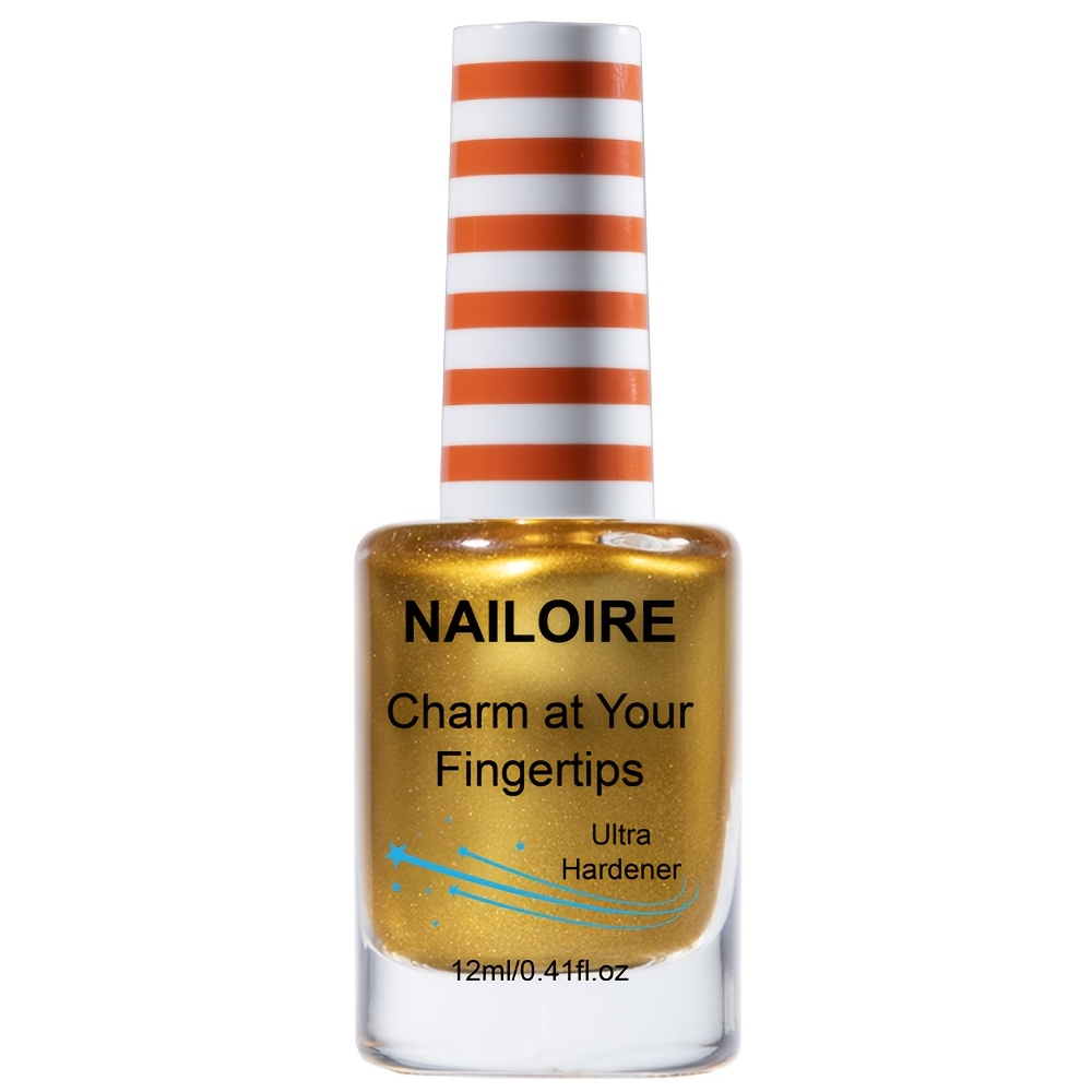 Mirror Golden Hardened Nail Polish, 2-in-1 And Nails, Locking Color And Preventing Chipping, Durable And Scratch-resistant Quick-drying Formula Dries In