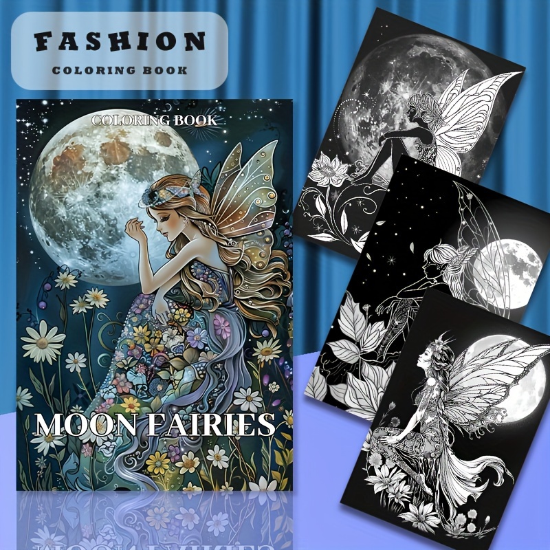 

-themed Moon Fairies Notepad For Adults - Soft Cover Paper Notepad With 22 Pages, Plain , Ideal For , Party & Birthday Gifts