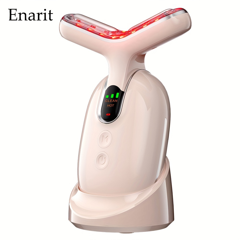 

Enarit Electric Neck Facial Skin Care Massager, Rechargeable Heated Massager, Home Neck Skin Care Beauty Meter, Holiday Gift