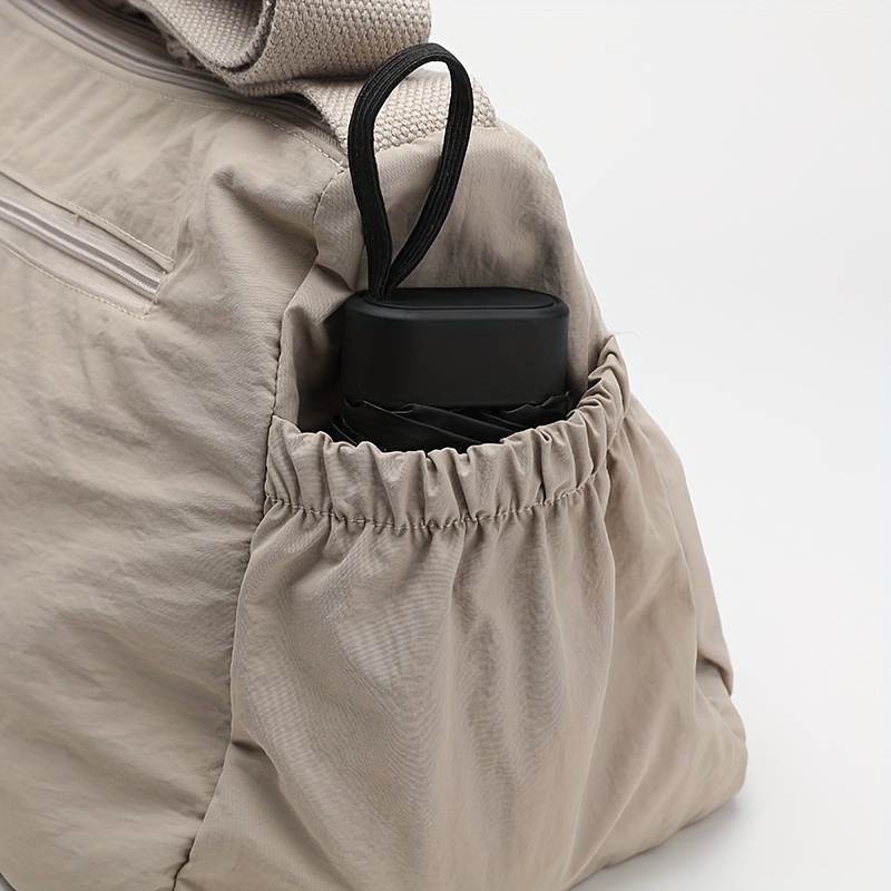 womens large capacity multi tier nylon bookbag adjustable crossbody backpack school bag with zipper closure hand washable casual travel backpack suitable for college outdoor grey Product details 12