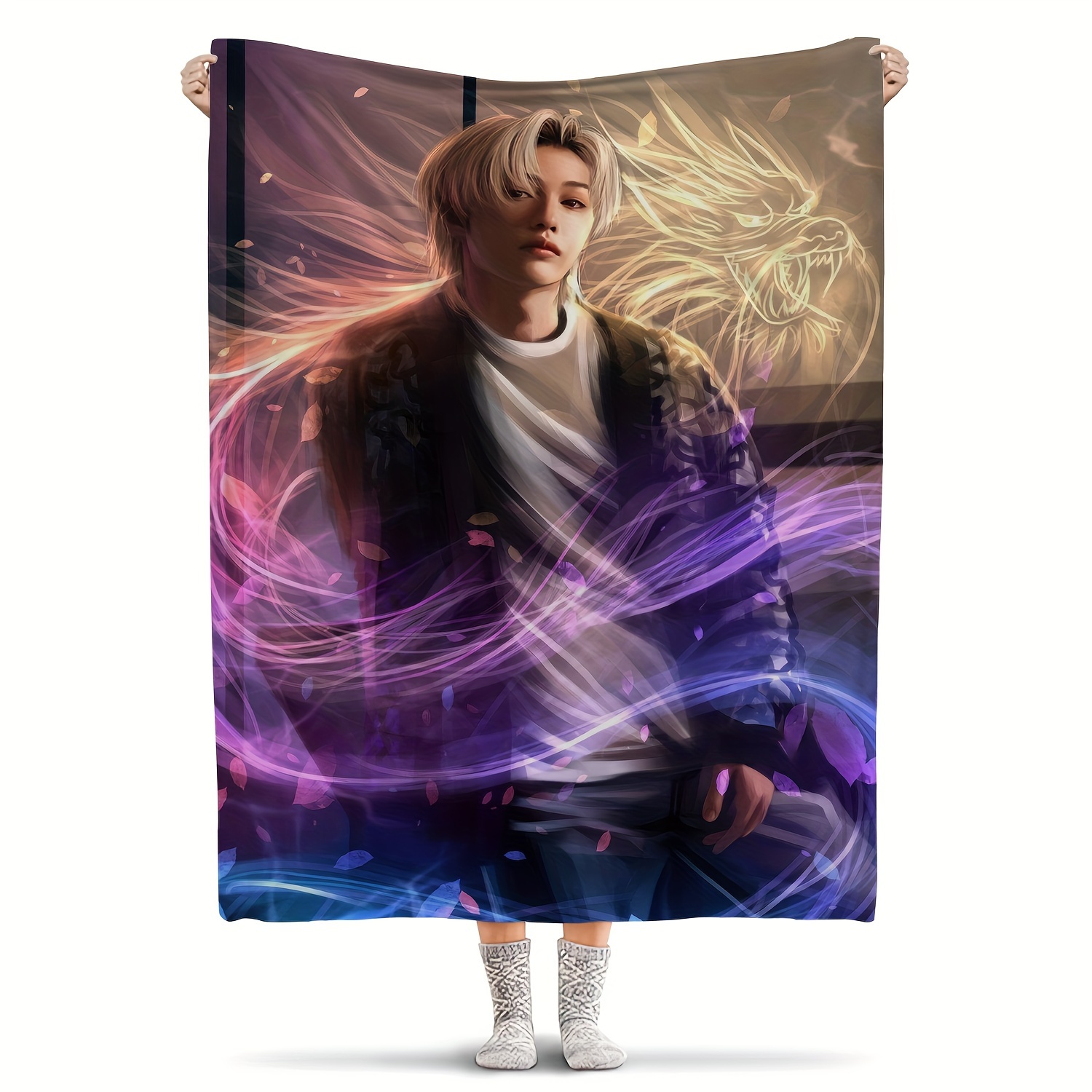 

K-pop Idol Soft Flannel Throw Blanket - Cozy & Warm, Perfect For Couch, Bed, Office, And Travel - Ideal Gift For Fans