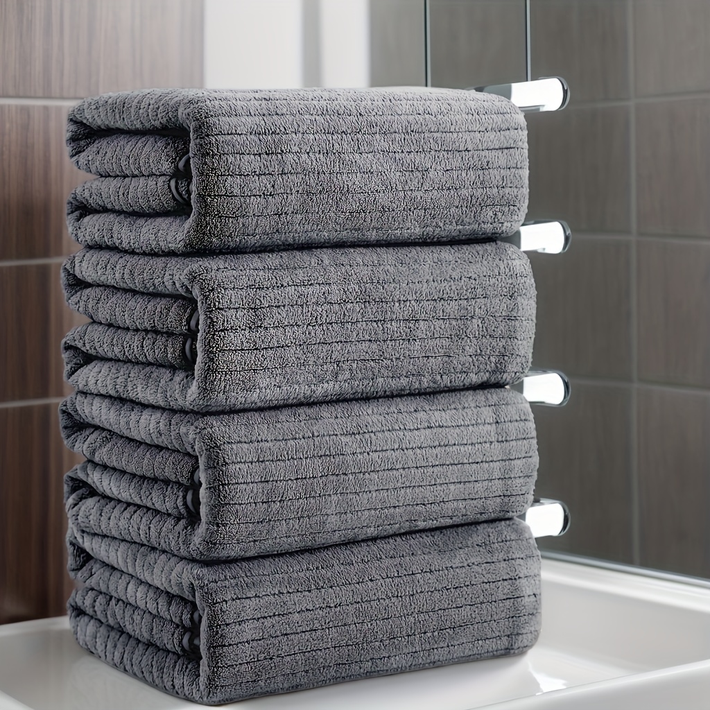 

Microfiber Bath Towel Set - Extra Large, & Quick Sheets For Family And Hotel Use