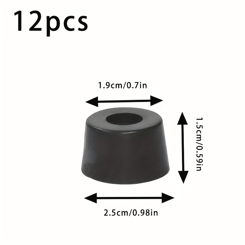 12pcs Rubber Feet 192310gs Air Compressor Isolator Pads, Effective Noise Isolation, Replacement Rubber Isolator Feet For Many Compressors, Generators, Pressure Washers And Speaker Cabinets