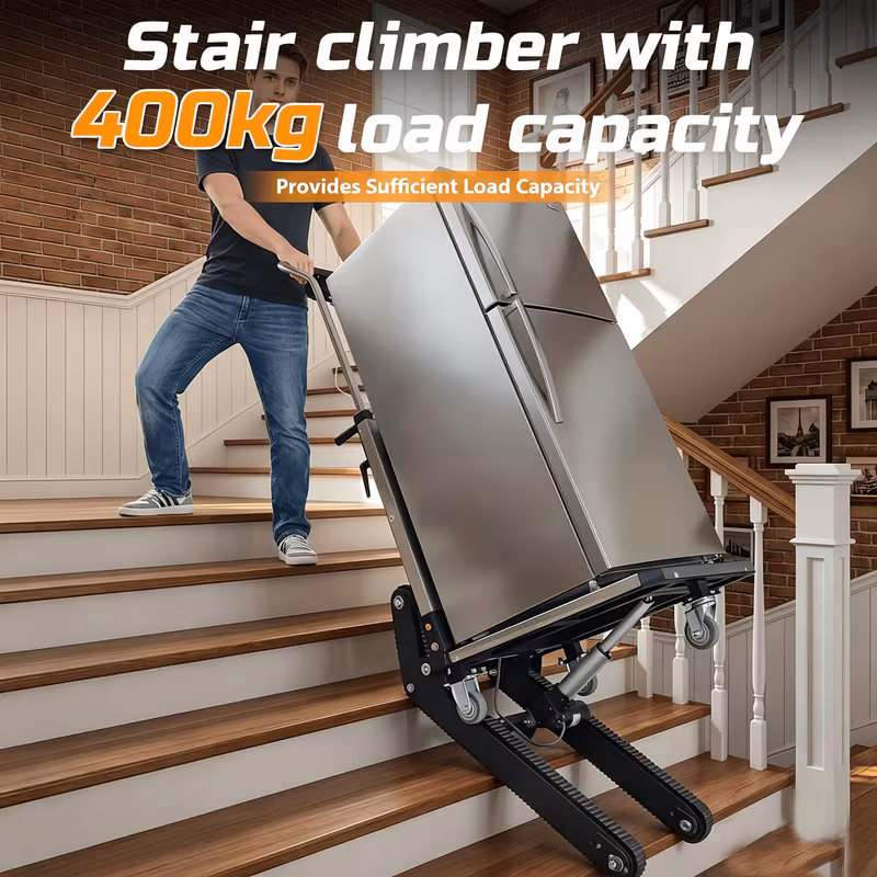 material handling stair climbing cart stair climbing cart 950 pound capacity adjustable tray angle telescopic handle suitable for home decoration and moving Product details 2