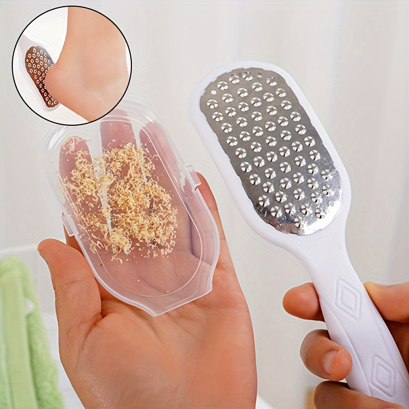 

Dead Skin Scraper, Foot Scraper, Cleaning Old Calluses, Foot Scraper, Home Use, Heel Scraper, Stainless Steel, Easy To Clean, Foot Scraper - With Foot Skin Storage Box