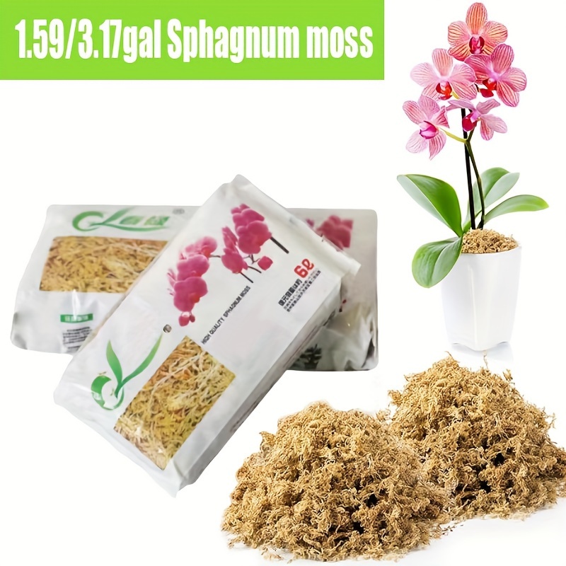 

1.59/3.17gallon Sphagnum Moss Suitable For Plant Cultivation, Crawling Pet Habitat Mat, Micro Landscape, Fish Tank Landscaping Supplies, Soil Free Cultivation