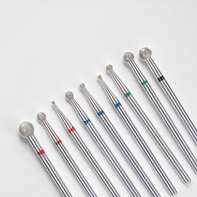9pcs Drill Bit Set, Steel Rotary Milling Cutter For Gel Removal And Corn, Odorless Manicure And Pedicure Tools, Suitable For Hands
