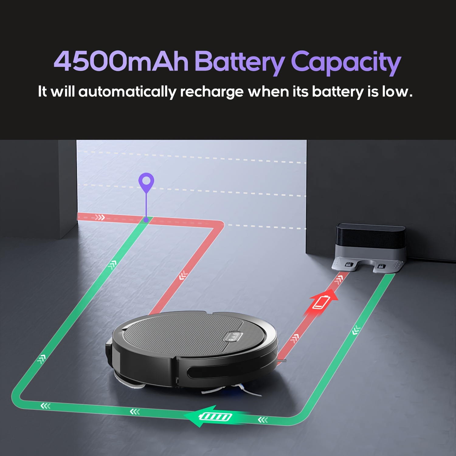 robot vacuum and mop combo app 2 in 1 robot vacuum cleaner 4000pa suction scheduled cleaning automatic recharge for pet hair low carpet details 6