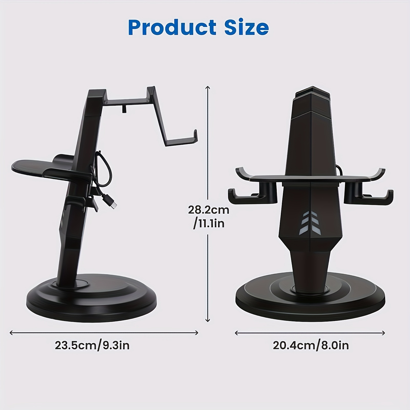 TEMU Vr Charging Stand For Quest 2 Headset, Controllers And Vr Accessories, Vr Headset Charging Dock With Led Lights, Vr Accessories, Quest 2