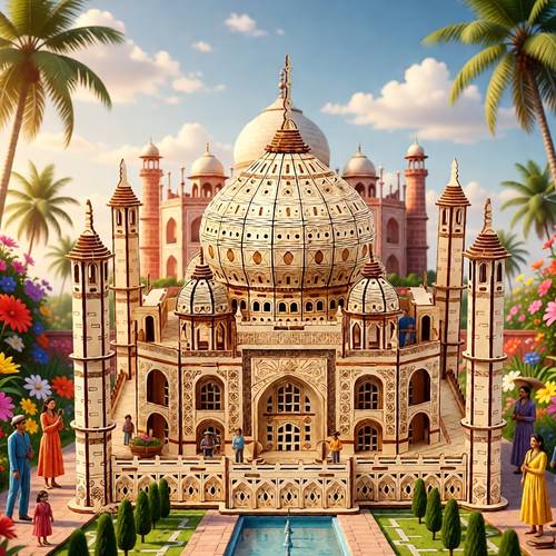 3d wooden puzzle diy high difficulty castle model gift