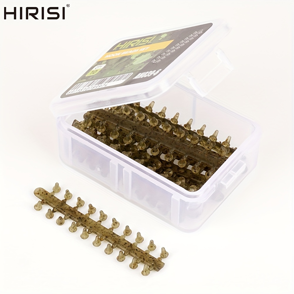 E-shop 10 Stück HIRISI Karpfenangeln Schnellwechsel Rig System | Multi-Haken Perlen Sets mit Schaumködern | Professionelle Terminal Ausrüstung