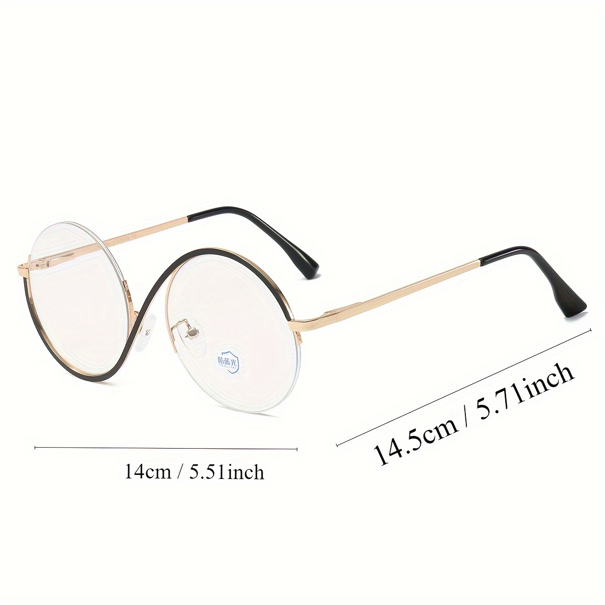 Montura De Gafas De Ordenador Transparente Para Hombre Y Mujer, Lentes  Redondas