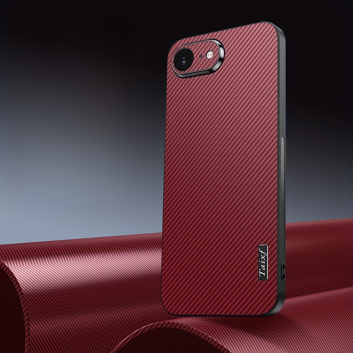 TEMU Phone Case: Suitable For Iphone 16e/16/16 Pro/16 New Carbon Fiber Stripe Gorgeous Appearance Comfortable -quality Non-slip And Non-slip Phone