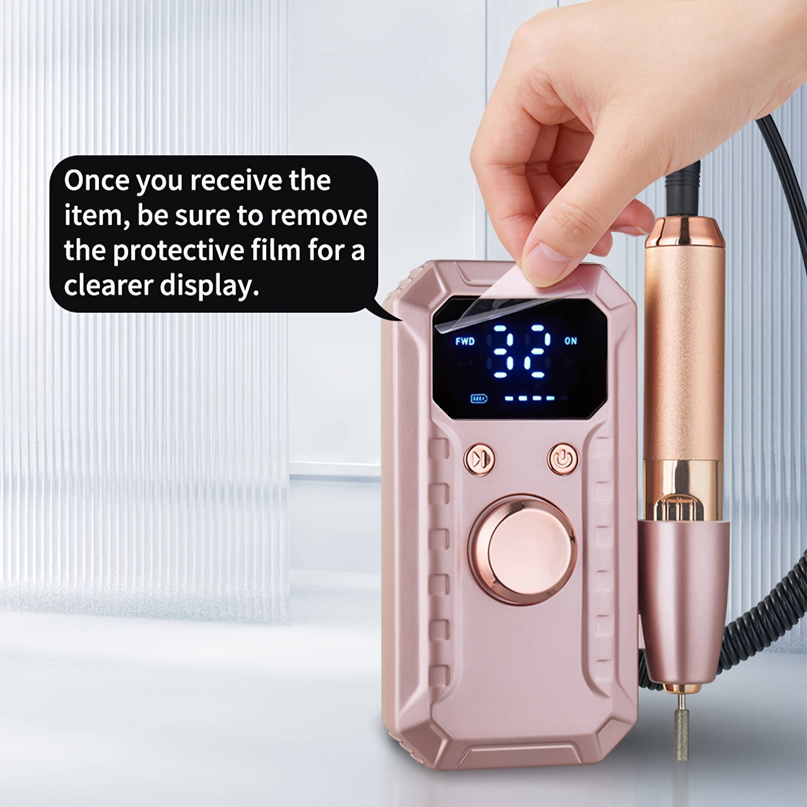 Professional Electric Nail Drill Machine with 32-Speed Adjustable Output & 11 Drill Bits