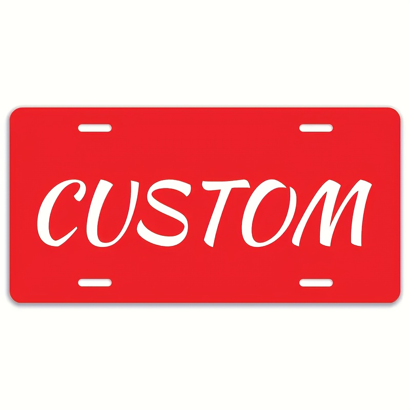 

1pc Customizable Aluminum - Personalized Car Decoration, No Needed, Universal , 6x12