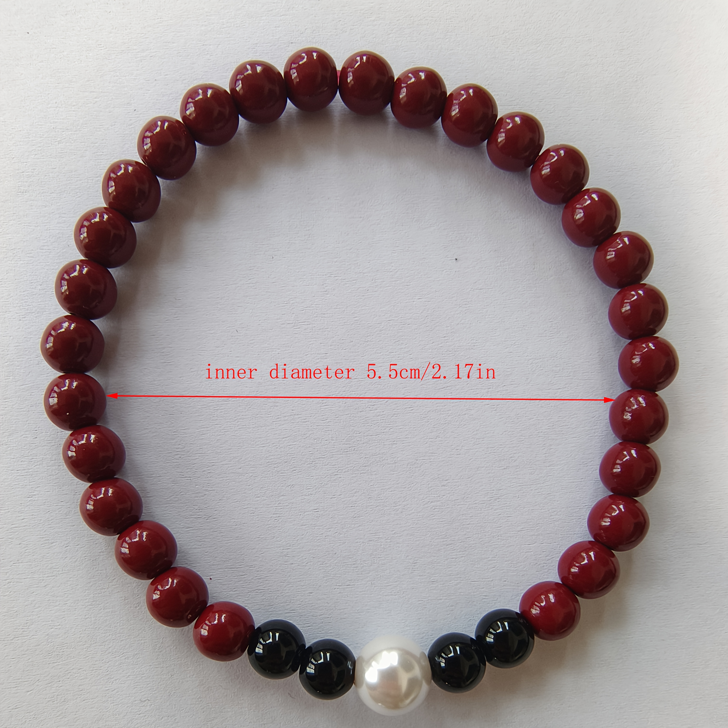 Cinnabar Bead Bracelet, Unisex Amulet for Meditation