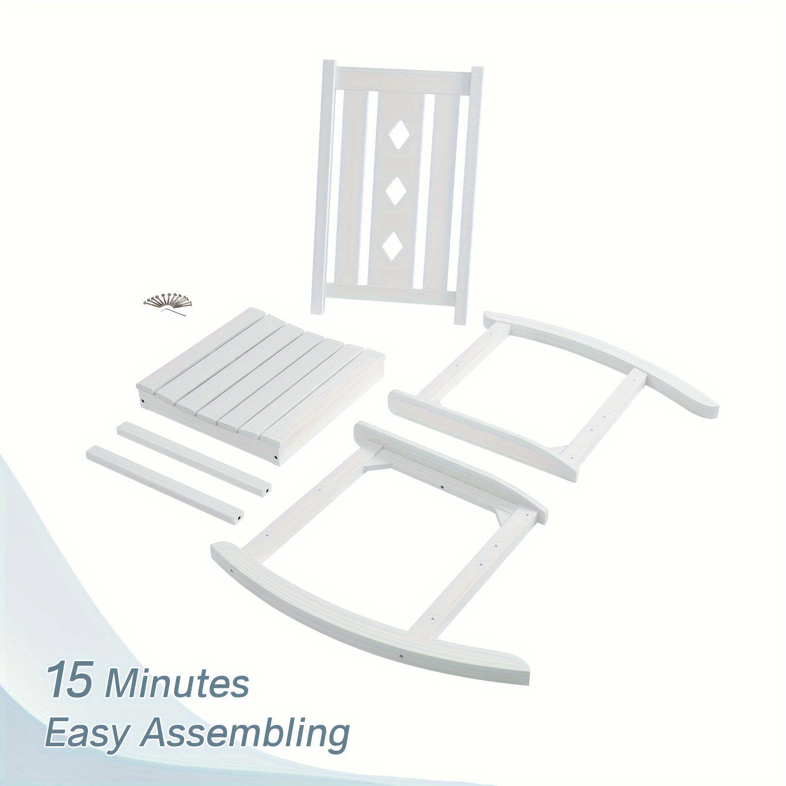 Rocking Chair Adult Outdoor Weather Resistant Temu