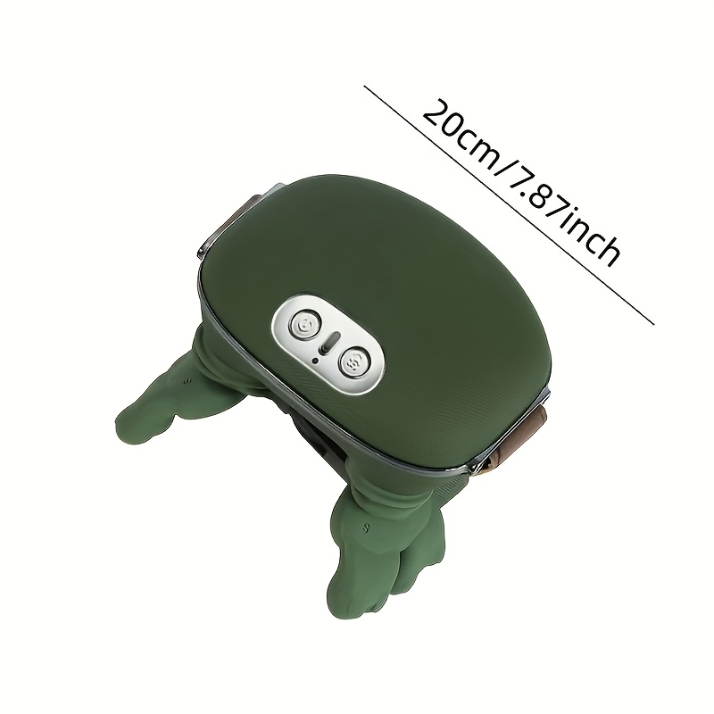Masseur portable à 4 doigts pour muscle sternocléidomastoïdien - Version à batterie rechargeable par USB - Conception compacte